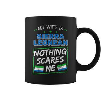 My Wife Is Sierra Leonean Sierra Leone Heritage Roots Flag Coffee Mug - Monsterry DE