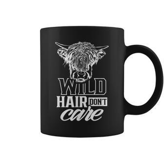 Wild Hair Don't Care Highland Cattle Animal Scottish Cow Coffee Mug - Thegiftio UK