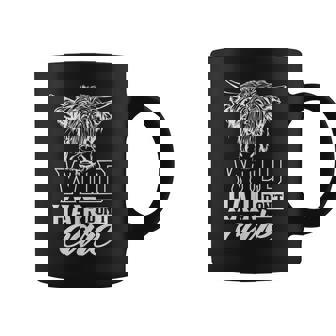 Wild Hair Don't Care Highland Cattle Animal Scottish Cow Coffee Mug - Thegiftio