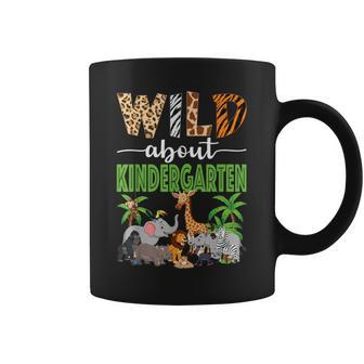 Wild About Kindergarten Teacher Student Zoo Safari Coffee Mug | Mazezy