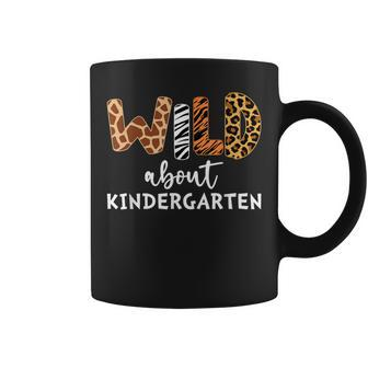 Wild About Kindergarten Teacher Students Back To School Coffee Mug - Monsterry DE