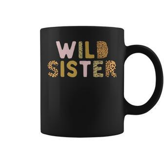 Wild One Sister Two Wild Birthday Outfit Zoo Birthday Animal Coffee Mug - Thegiftio UK