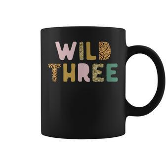 Wild And Three Wild Three Birthday Outfit Zoo Birthday Coffee Mug - Thegiftio UK