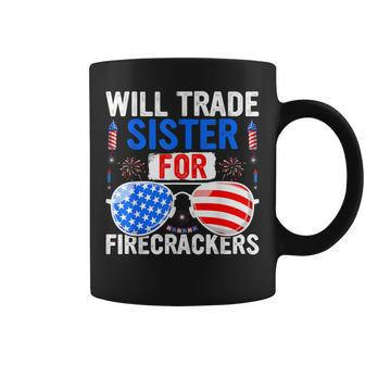 Will Trade Sister For Firecrackers 4Th Of July Fireworks Fun Coffee Mug - Monsterry UK
