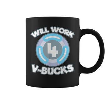 Will Work For Bucks V For Bucks Rpg Gamer Youth Coffee Mug - Monsterry DE