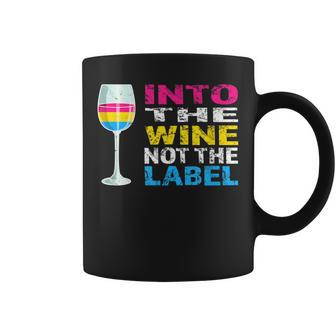 Into The Wine Not The Label Pansexual Lgbtq Pride Vintage Coffee Mug - Monsterry DE
