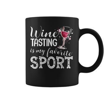 Wine Tasting Is My Favorite Sport Coffee Mug - Thegiftio UK