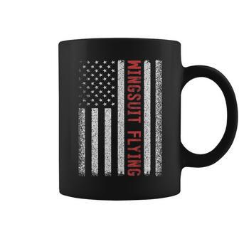 Wingsuit Flying American Flag 4Th Of July Coffee Mug - Monsterry DE