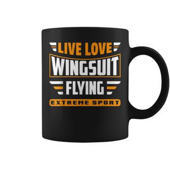 Wingsuit Flying Parachutist Parachuting Quote For A Skydiver Coffee Mug - Monsterry UK