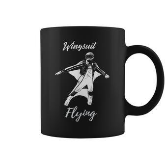 Wingsuit Flying Skydiving Base Jumping Extreme Sports Coffee Mug - Monsterry