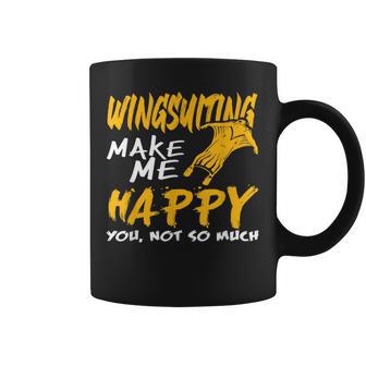 Wingsuiting Make Me Happy Wingsuit Flying Coffee Mug - Monsterry DE