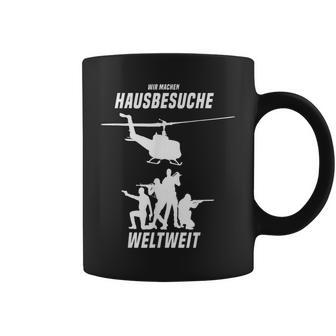 Wir Machen Hausbesuche Worldwide Sergeant Officer Soldiers Tassen - Geschenkecke