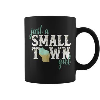 Wisconsin Small Town Girl Hometown State Roots Home Coffee Mug - Monsterry