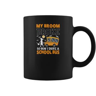 A Witch And A School Bus Driver Happy Halloween Tasse - Cadeauxyz