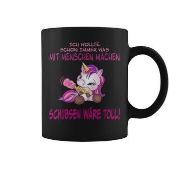 Witziges Einhorn Tassen: Toll Menschenschubsen, Ideal für Einhornfans - Seseable