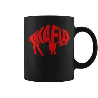 Wny Pride Faded Red Buffalo Coffee Mug - Monsterry CA