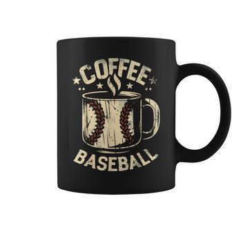 Wochenenden Kaffee Baseball Retro Baseball Mama Papa Tassen - Geschenkecke