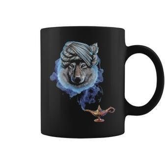 Wolf As Magical Wizard Coffee Mug | Mazezy