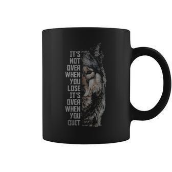 Wolf Wolves Inspirational Quotes Coffee Mug | Mazezy