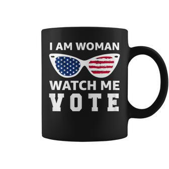 I Am Woman Watch Me Vote Coffee Mug - Seseable