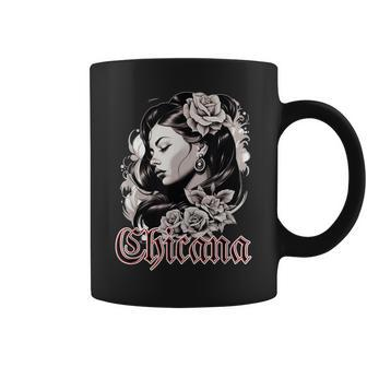 Woman's Chola Hispanic Latino Mexican Chicano Cholo Chicana Coffee Mug - Monsterry AU