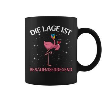 Women's Die Lage Ist Besaffniserregen Wine Flamingo Running Party S Tassen - Geschenkecke