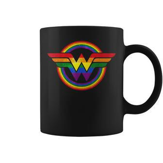 Wonder Pride Gay Hero Proud Ally Lgbtq Rainbow Flag Coffee Mug - Monsterry CA