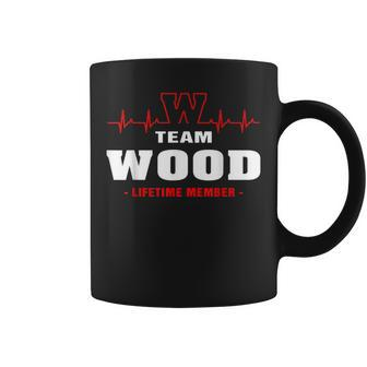 Wood Surname Family Last Name Team Wood Lifetime Member Coffee Mug - Seseable