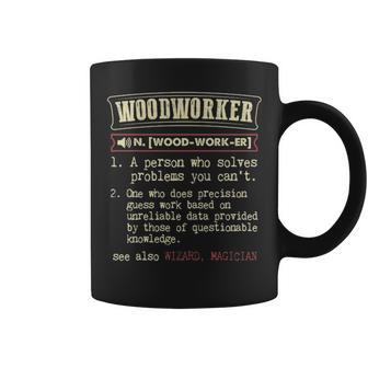 Woodworker Dictionary Term Men's Badass Coffee Mug | Mazezy