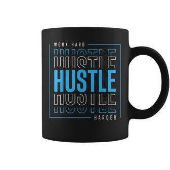 Work Hard Hustle Harder Coffee Mug - Monsterry