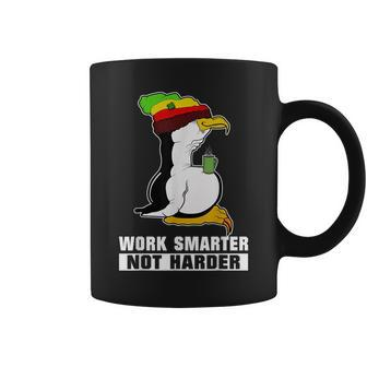 Work Smarter Not Harder Linux Penguin For Programmers Coffee Mug - Monsterry CA