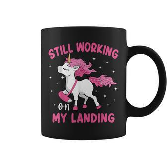 Still Working On My Landing Unicorn Injury Broken Arm Coffee Mug - Monsterry UK