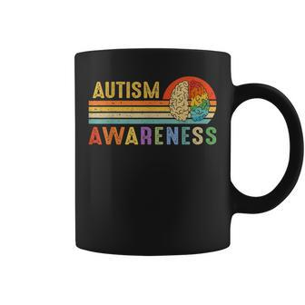 World Autism Awareness Neurodiversity Autistic April Sunset Coffee Mug - Seseable