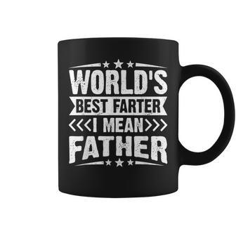 Worlds Best Farter I Mean Father Fathers Day Dad Coffee Mug - Seseable