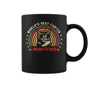 Worlds Best Farter I Mean Father Fathers Day Cat Dad Coffee Mug - Seseable