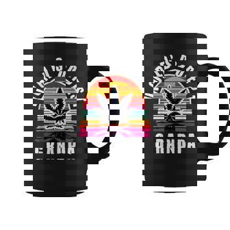 World's Dopest Grandpa For Father's Day Retro Sunset Weed Coffee Mug | Mazezy
