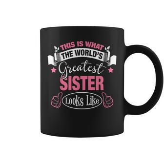 What World's Greatest Sister Looks Like Christmas Coffee Mug - Monsterry