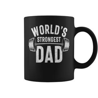 World's Strongest Dad Workout Training Gym Dad Father's Day Coffee Mug - Monsterry CA