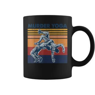 Wrestling Murder Yoga Coffee Mug | Crazezy