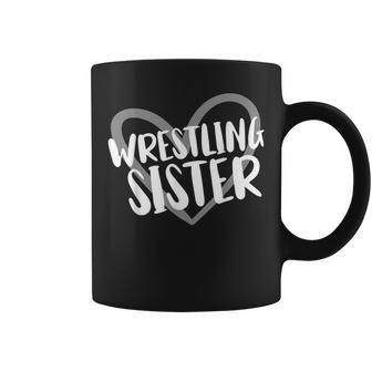 Wrestling Sister Heart Coffee Mug - Monsterry