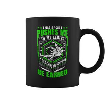 Wrestling This Sport Pushes Me To My Limits Coffee Mug - Monsterry