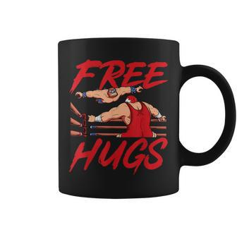 Wrestling Wrestler Free Hugs Coffee Mug - Monsterry DE