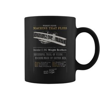 Wright Brothers Tribute 1903 Wright Flyer Flight First Plane Coffee Mug - Seseable