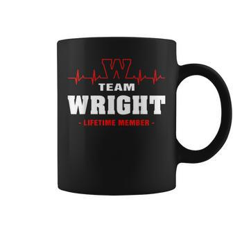Wright Surname Family Last Name Team Wright Lifetime Member Coffee Mug - Seseable