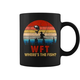 Wtf Where's The Fish Fishing Fathers Day Fisherman Coffee Mug - Thegiftio UK