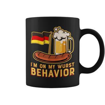 Wurst Behavior German Oktoberfest Beer Coffee Mug - Seseable