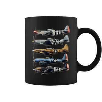 Ww2 Planes P51 Mustang F4u Corsair B17 P47 Thunderbolt Coffee Mug | Mazezy