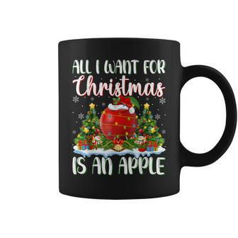 Xmas Lighting Santa All I Want For Christmas Is A Apple Coffee Mug - Monsterry UK