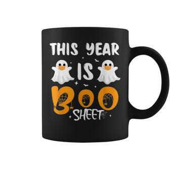 This Year Is Boo Sheet Boo Ghost Halloween Coffee Mug | Crazezy UK