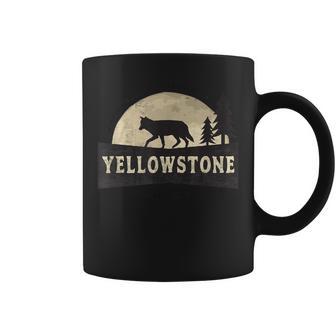 Yellowstone National Park Distressed Vintage Style Coffee Mug - Monsterry AU